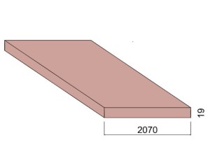 Panneau Médium M1 Ignifuge - 2,80 m x 2,07 m - ép.19 mm
