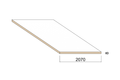 Panneau Mélaminé - Blanc Perlé - 80 g/m² - 2,80 m x 2,07 m - ép.8 mm Panneau Mélaminé - Blanc Perlé - 80 g/m² - 2,80 m x 2,07 m - ép.8 mm