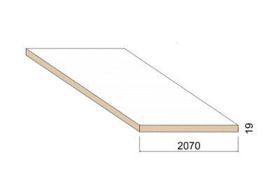 Panneau Mélaminé - Blanc Perlé - 80 g/m² - 2,80 m x 2,07 m - ép.19 mm Panneau Mélaminé - Blanc Perlé - 80 g/m² - 2,80 m x 2,07 m - ép.19 mm