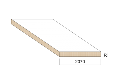 Panneau Mélaminé - Blanc Perlé - 80 g/m² - 2,80 m x 2,07 m - ép.22 mm Panneau Mélaminé - Blanc Perlé - 80 g/m² - 2,80 m x 2,07 m - ép.22 mm