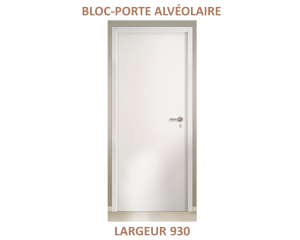 Bloc-porte isoplane Alvéolaire - Prépeint - 1 vantail - 204 cm x 93 cm