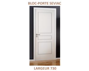 Bloc-porte post-formé SEVIAC - Alvéolaire - Prépeint - 204 cm x 73 cm