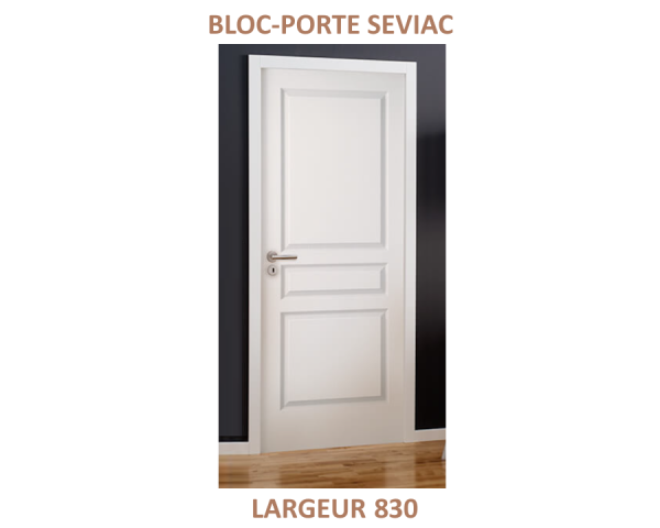 Bloc-porte post-formé SEVIAC - Alvéolaire - Prépeint - 204 cm x 83 cm