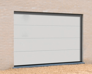 Porte de garage SECTIONELLE - Blanc - H.2000 cm X L.2375 cm