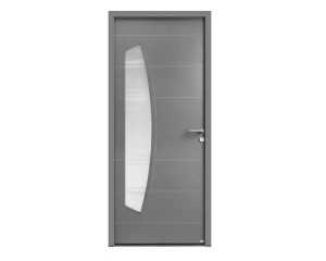 Porte d'entrée alu modèle VIRGULE