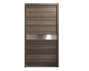 Porte d'entrée bois modèle NATIV 8