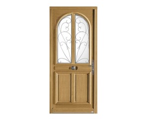 Porte d'entrée bois modèle DENIA