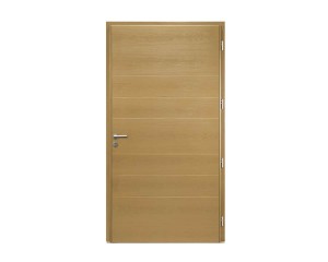 Porte d'entrée Bois et Alu modèle PHOSPHORE Mixte. Vue extérieure. 2