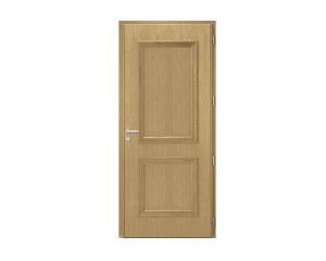 Porte d'entrée Bois et Alu modèle NOE Mixte. Vue extérieure. 2