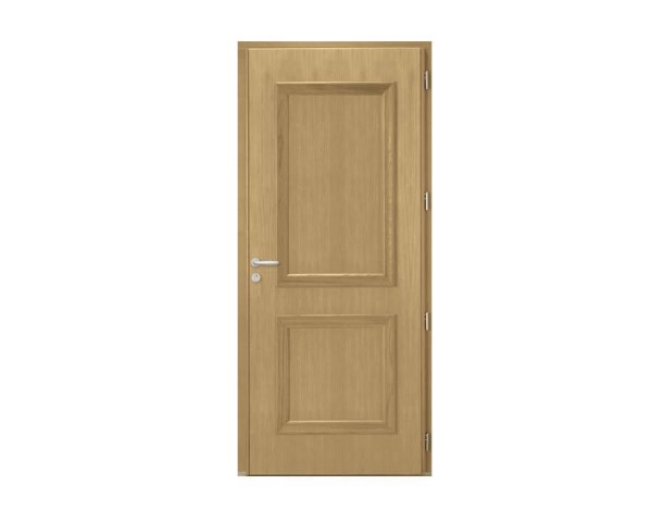 Porte d'entrée Bois et Alu modèle NOE Mixte. Vue intérieure.