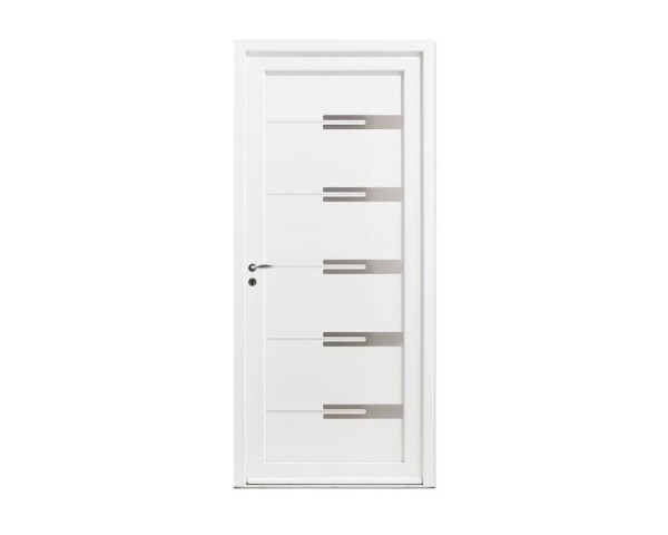 Porte d'entrée PVC modèle MILKY 4
