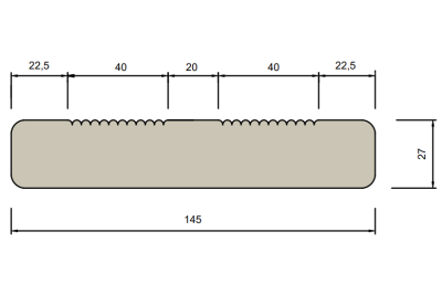 Lames de Terrasse en bois - Pin Autoclave - 145 x 27 mm