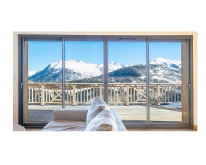 Baie coulissante 4 vantaux 2 rails. 2