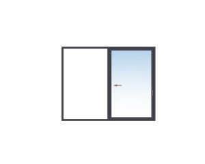 Coulissante à galandage 1vantail.