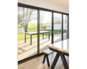 Coulissant à galandage 4 vantaux 2 rails. 2