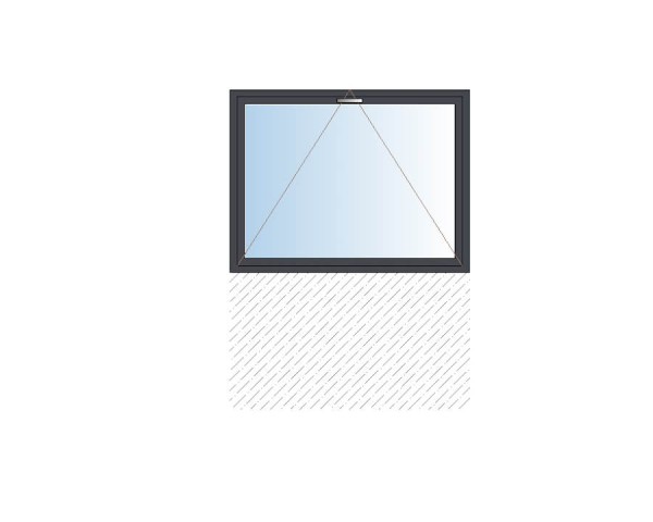 Fenêtre à soufflet aluminium.