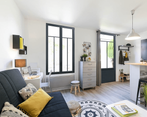 Porte Fenêtre 2 vantaux + fixe aluminium 2