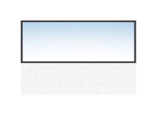 Fenêtre fixe panoramique PVC