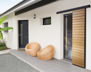 Volet coulissant aluminium et bois ALATE 2