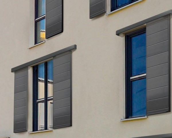 Volet coulissant aluminium THOR. Vue d'ambiance.