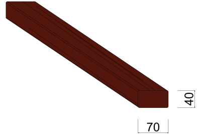 Lambourdes en bois Exotique - 70 x 40 mm Lambourdes en bois Exotique - 70 x 40 mm