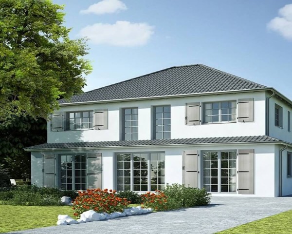 Volet battant aluminium SYMETH. Vue d'ambiance.