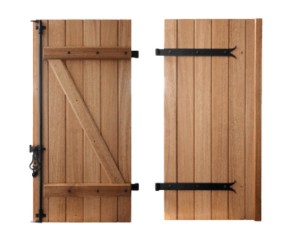 Volet battant Bois exotique MERCURE 27mm