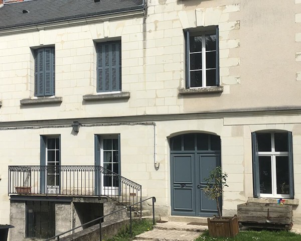 PERSIENNES Bois exotique IRIS 32mm. Vue d'ambiance.