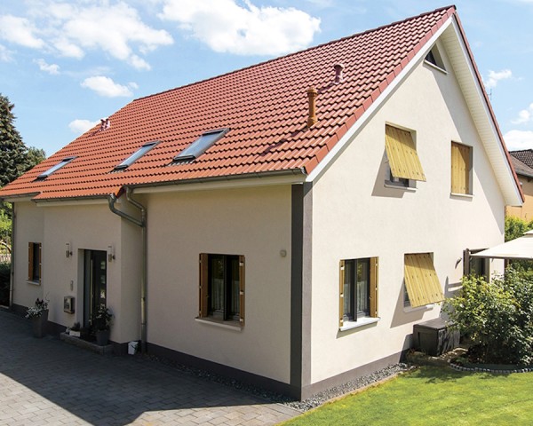 Persiennes repliables Bois pin ANTARES 14mm. Vue d'ambiance