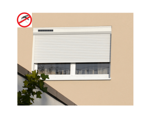 Volet roulant rénovation SOLAIRE avec moustiquaire intégrée