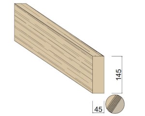 Poutre Contre-collée BMA KVH Épicéa 45 x 145 mm