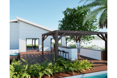 Pergolas bois TERRASOL 5.00 x 4.00 m