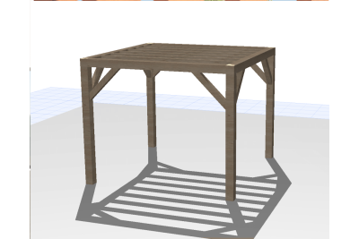 Pergolas bois TERRASOL 3.00 x 3.00 m