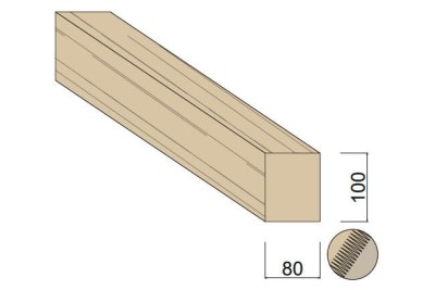 copy of Poutre Contre-collée BMA KVH Épicéa 80 x 100 mm