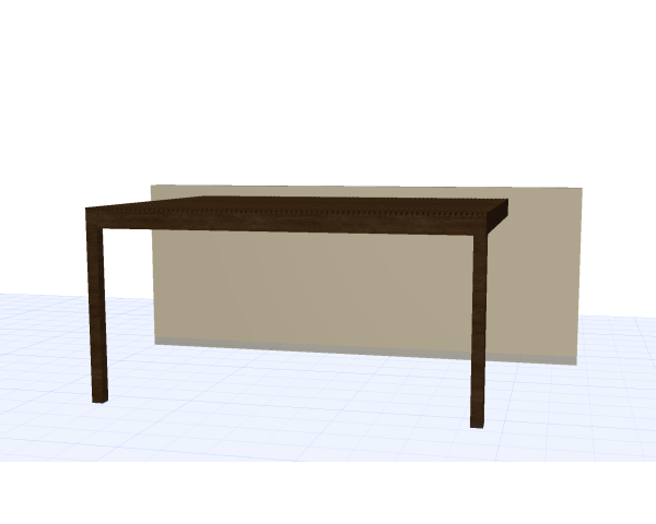 Pergolas bois OMBRIERE murale 4.00 x 5.00 m