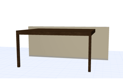 Pergolas bois OMBRIERE murale 4.00 x 5.00 m