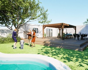 Pergolas bois OMBRIERE 4.00 x 5.00 m 2