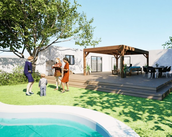 Pergolas bois OMBRIERE 4.00 x 5.00 m