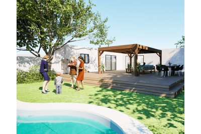 Pergolas bois OMBRIERE 4.00 x 5.00 m