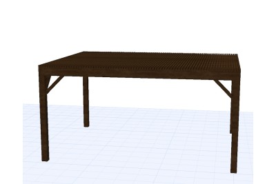 Pergolas bois OMBRIERE 4.00 x 5.00 m