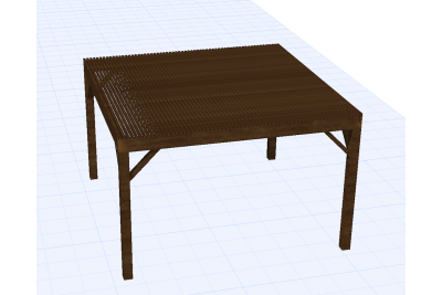 Pergolas bois OMBRIERE 4.00 x 4.00 m