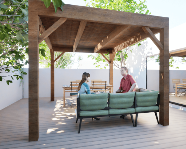 Pergolas bois OMBRIERE 3.00 x 4.00 m