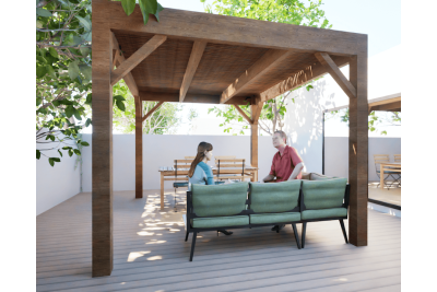 Pergolas bois OMBRIERE 3.00 x 4.00 m