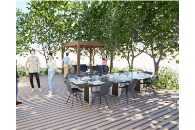 Pergolas bois OMBRIERE 3.00 x 3.00 m