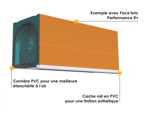 Coffre FACE BRIQUE sous-face Anthracite 7016