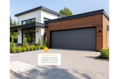 Porte de garage sectionnelle sur mesure