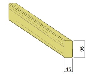 Bois d'Ossature Pin 45 x 95 mm