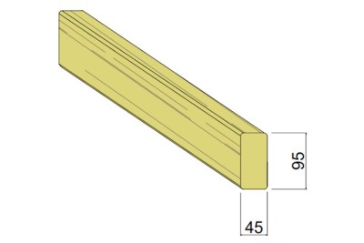 Bois d'Ossature Pin 45 x 95 mm