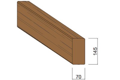 Bois d'Ossature Douglas Autoclave 70 x 145 mm Bois d'Ossature Douglas Autoclave 70 x 145 mm