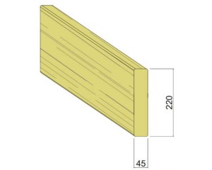 Bois d'Ossature Épicéa 45 x 220 mm